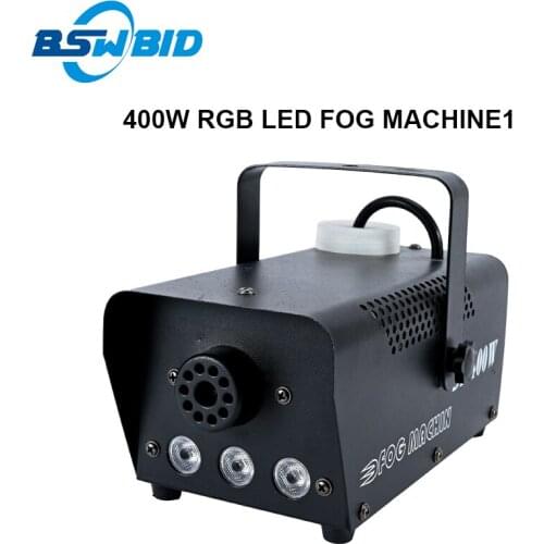 Mini LED RGB Wireless 400W Fog Smoke Mist Machine Effect Disco DJ Party Christmas With Remote Control LED Fog Machine