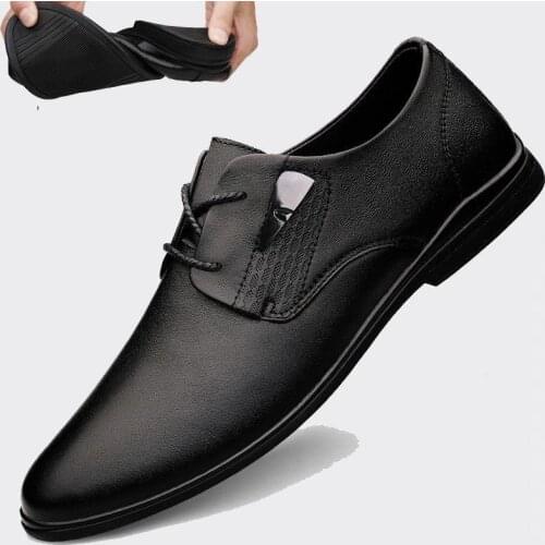 Men Casual Shoes Leather New Summer Mens Soled Leather Zapatillas Hombre Chaussure Homme