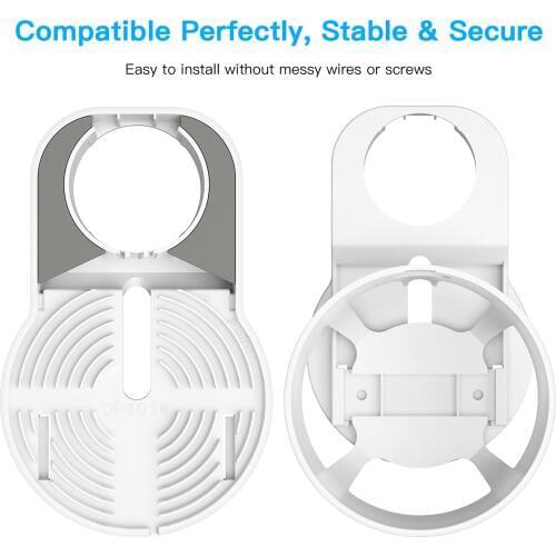 Outlet Wall Mount Holder for Google Nest WiFi Point Easy Installation and No Cord Clutter Holder Bracket No Screws, White