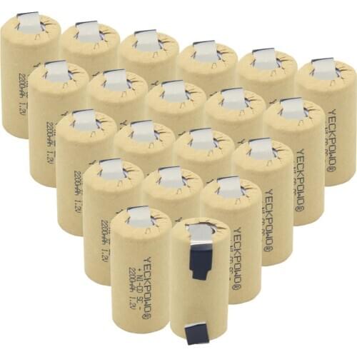 Soldering tape NICD 2200mAh nickel sheets SC batteries sub C battery 1.2V welding tabs for electric drills for hitachi for USAG