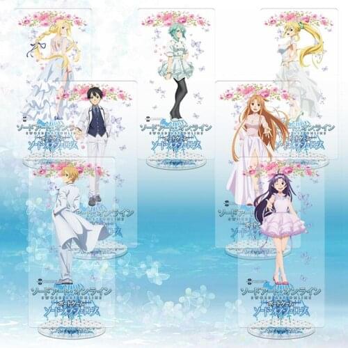 Sword Art Online Alicization Acrylic Stand Model Doll Kirigaya Kazuto Yuuki Asuna Shino Figure Model Plate Figure Toy Gifts 21cm