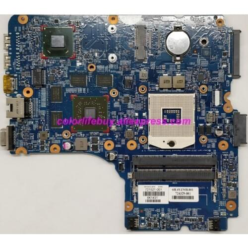 Genuine 721521-001 721521-501 721521-601 HM76 HD8750M 1GB Laptop Motherboard for HP ProBook 440 450 470 G0 Series NoteBook PC