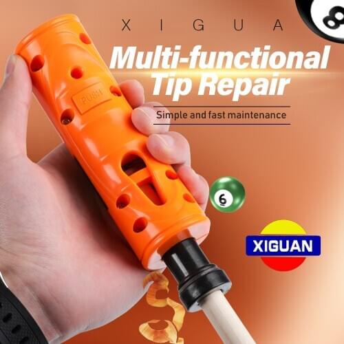 Original XIGUAN Billiard Pool Training Tool Multi-functional Tip Repair Tool (Trimmer+Side Cutting+Ferrule Cutting) 11-14mm Tip