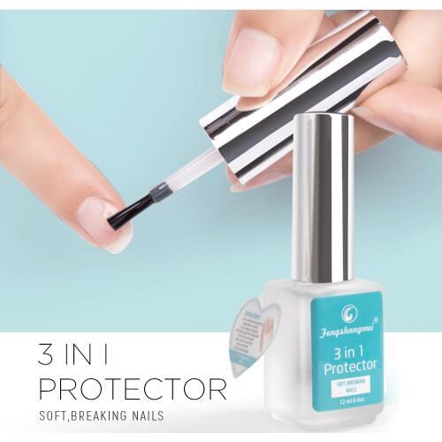 Fengshangmei 12ml Nourishment Nail Repair Oil Brightening Essence Nails Revitalizer 3 in 1 protector