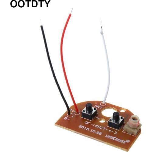 2CH RC Remote Control 27MHz Circuit PCB Transmitter and Receiver Board Radio System with Antenna Set for Car Truck Toy