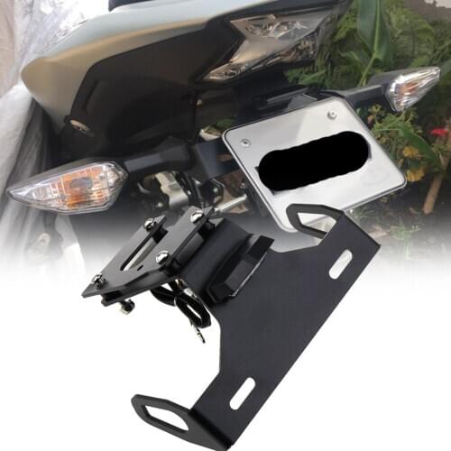 Aluminum Alloy Motorcycle LED Light Rear Tail License Plate Holder bracket Fender for KAWASAKI Z900 2017-2020 Standard Accessory