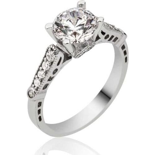 Tevuli 925 Sterling Silver Solitaire Womens Ring