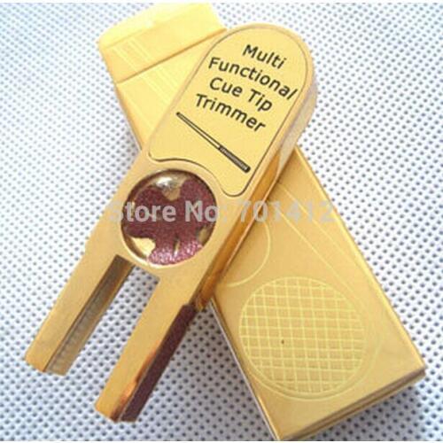 U shape multifunction tip tools/Pool Billiard Cue Stick Tip Tool Shaper Scuffer Tapper/Tip Prick/billiard tip trimmer