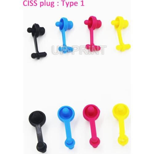 UP 100pcs Silicon Rubber Plug Type I for CISS Ink tank cis plug wholesale free shipping