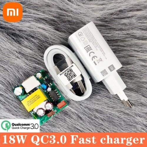 Xiaomi Redmi Note 9S Charger 18W Fast charge Power apadter USB Ttype C cable For mi 9SE MI 6 Redmi Note 7 pro 8 9 9s 10 lite