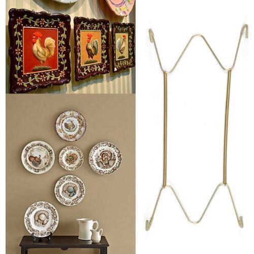 1PC New Spring Stainless Steel Wall Holder Plate Hooks Decorative Dish Hook Display Hangers For Home Decor Decoration