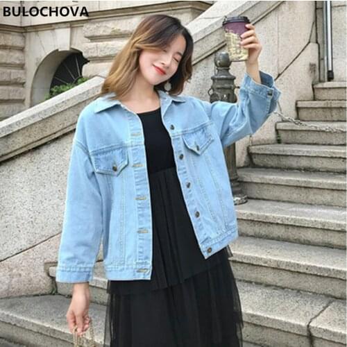 100KG Women Long Sleeve Loose Jeans Short Jacket Coat Femme 2020 New Spring big Size Sequins Jackets Denim Outwear Clothes Mujer