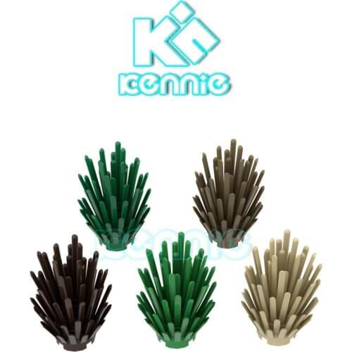 100pcs/lot Kennie Building Blocks Plant Stalk Bricks NO.6064 Stem Flower Grass Garden Bush Trees Part Building Blocks MOC Toys