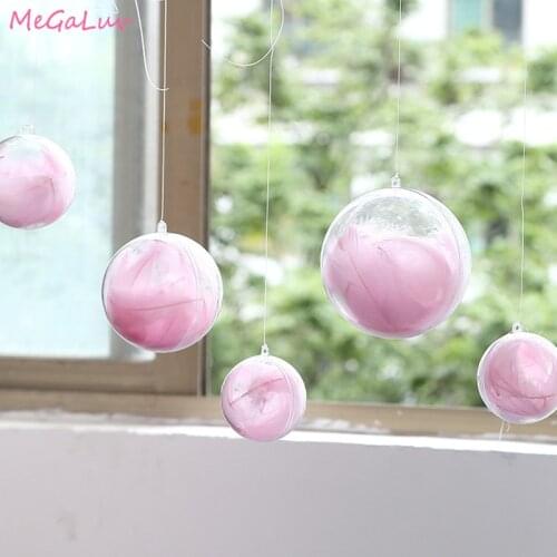 100pcs Macarons DIY Feather Gift Box Filled bride to be Wedding Decoration Balloon Fill Feathers Home Party Supplies