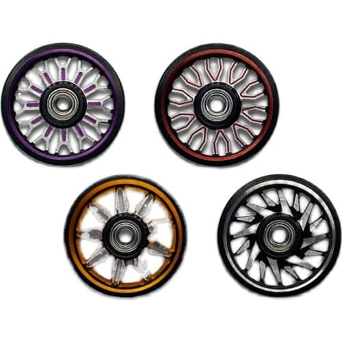 2Pcs TAMIYA CNC 19mm Aluminum Alloy Guide Rollers 95137 Black/red/golden/purple Spare Parts