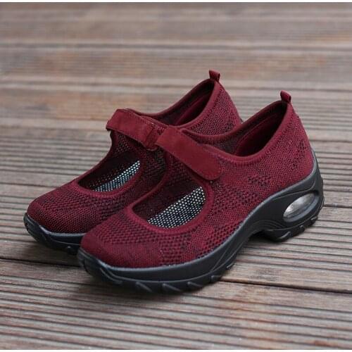 2021 Spring Casual Women Shoes Breathable Mesh Lace-up Shoes Women Flat Platform Sneakers Ladies Shoes chaussures femme