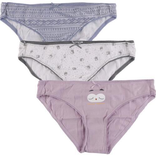 3PCS Hot Sale New Sexy Low Rise Female Three Color Casual Lace Lady Cotton Bow Underwear Panties Womens Briefs S M