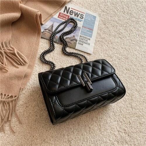 Anreisha Women’s bag 2021 new simple and small fragrance style rhombic chain bag shoulder diagonal fashion western style female