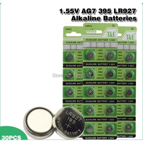 30pcs 1.5V 395 SR927SW 399 SR927W LR927 LR927W SP395 SR927 610 AG7 Watch Battery Button Coin Cell