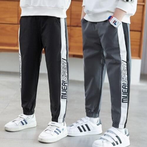 Boys Ankle Banded Pants Male Tide Brand Overalls Youth Loose Fashion Casual Trousers Pants