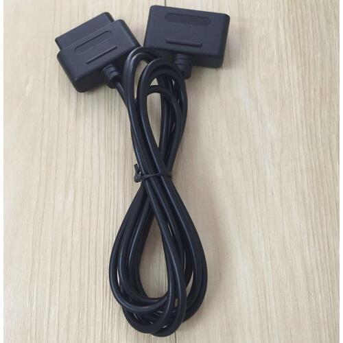 Black Games Extension Cable Cords for SNES Game Extension Cable for Super Nintendo SNES FC Twin Retro-Duo Controller