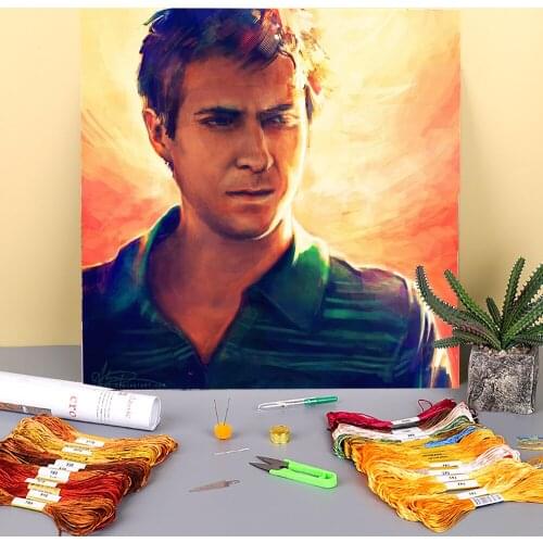 Doctor Who Doctor Who Printed Water-Soluble Canvas 11CT Cross Stitch Complete Kit Embroidery DMC Threads Different