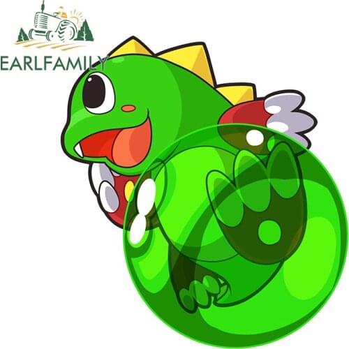 EARLFAMILY 13cm x 12cm for Bubble Bobble Cartoon Car Sticker Surfboard Windows Car Styling Waterproof Decal Scratch-Proof Decor