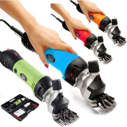 Electric Wool Shear Shearing Sheep Goats Clipper 220V Flexible Pet Hair Shearing Machine Cutter Wool Scissor Farm Supplies
