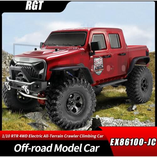 RGT EX86100-JC 1:10 1/10 RTR 4WD Electric All-Terrain Crawler Climbing Car 2.4G RC Model Jeep Buggy Off-Road Vehicle Toys Boy