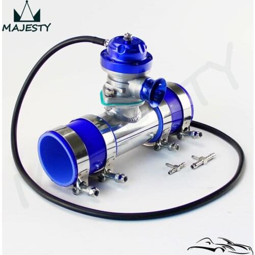 30PSI TS BOV turbo +2" 50*150mm Flange Pipe + 2 * BLUE silicone hoses+ 4*clamps blue packing size 20*19*16
