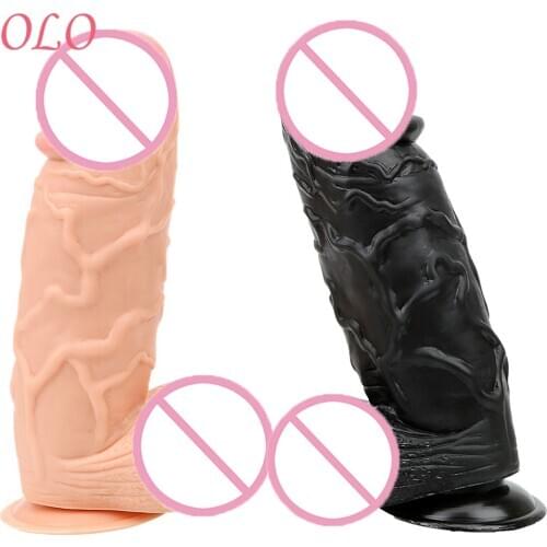 IKOKY Female Masturbator Artificial Penis Erotic Silicone Realistic Dildo Sex Toys for Women Huge Big Dildos Suction Cup