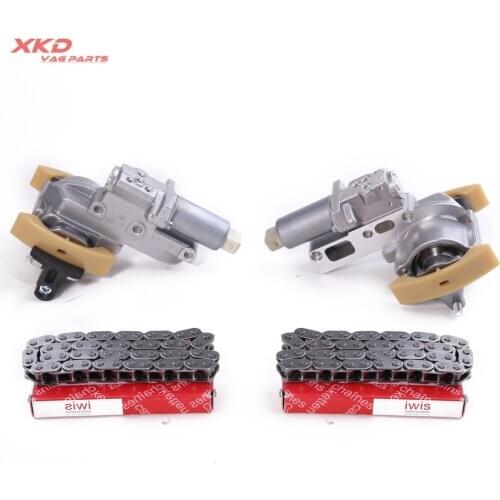 L & R Camshaft Timing Chain Tensioner Kit For A-UDI A6 S6 A8 RS6 S8 V-W Touare-g Phaeton 4.2 V8