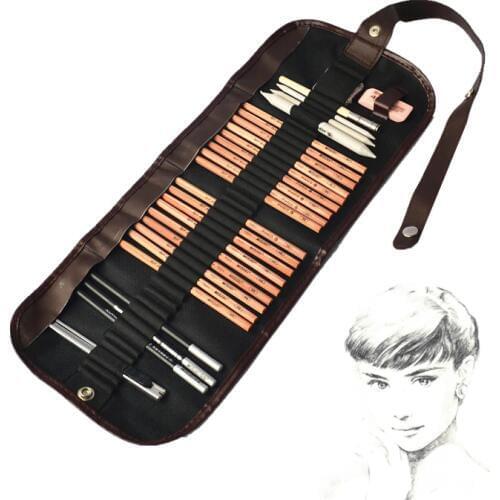 MARCO beginner sketch Tools 8 piece suit + + rubber + charcoal pencil mark pen pen + paper + curtain knife