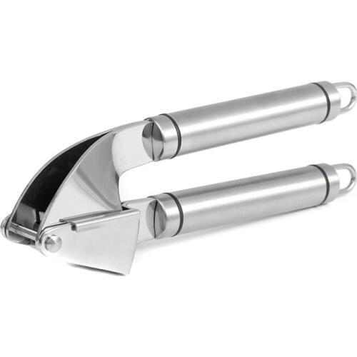 Stainless steel Garlic Press Grinding Slicer convenient ginger crusher chopper cutter mincer metal Kitchen Accessories 1pc