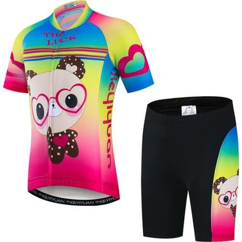 2019 Keyiyuan Summer New Road Ride Quick-drying Breathable Lightweight Children Gradient Short Sleeve Set