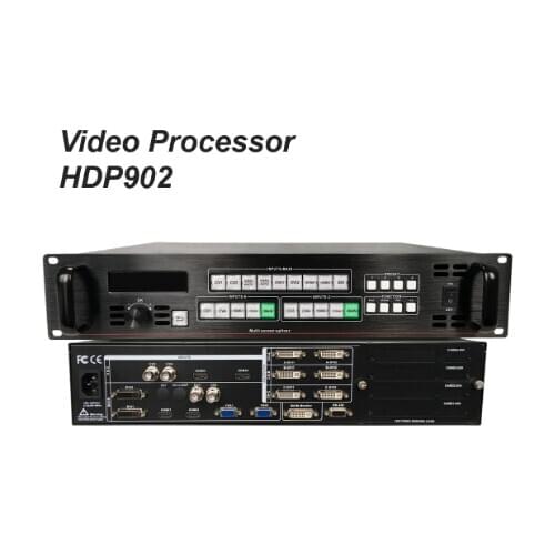 Huidu HDP902 led Video Splicing Processor which has 3-channel splicing and 1 channel monitoring output