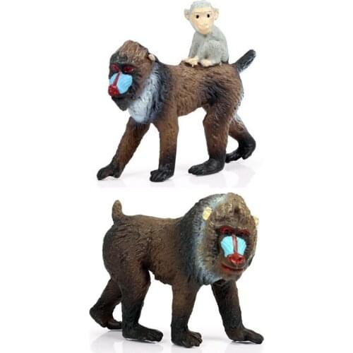 PVC Model Wild Animal Simulation Monkey Orangutan Finished Goods Collection Cognition Toy for Children