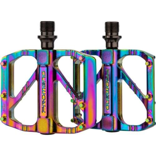 Rainbow MTB Bike Pedal Aluminum Alloy Anti-Slip Platform 3 Bearing Colorful Pedals for BMX Mountain Bike Accessories