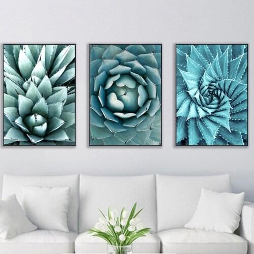 SDOYUNO 3Pcs 40x50cm Painting By Numbers Plant DIY Paint By Numbers On Canvas Leaf Frameless Painting Living Room Home Decor
