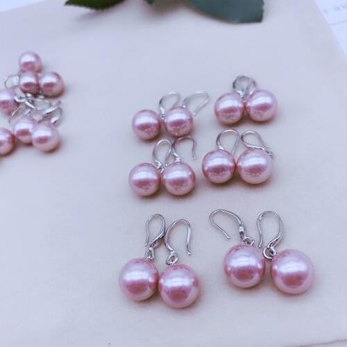 Natural Freshwater Pearl Earrings Beaded High Quality Rice Shape Punch Loose Beads for Make Jewelry DIY Accessories