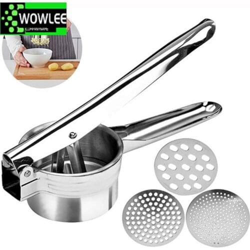 Steel Manual Juicer Press Squeezing Potatoes Baby Food Supplements Potato Mashers And Juicers Kitchen Tools