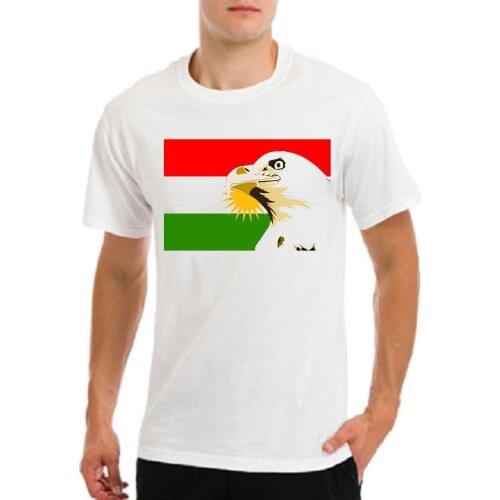 Free Kurdistan Kurdish Flag Logo Emblem Eagle Symbol Isi Iaq Syria T-Shirt Tee T Shirt Fashion Brand Clothing Stranger Summer