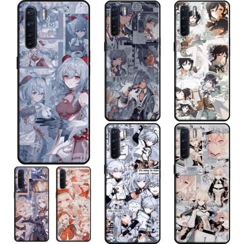 Genshin Impact Aesthetics For OPPO Reno 4 Pro 2 2Z F7 F5 A5 A9 A31 A53 2020 A1K A5S A15 A52 A72 A91 A83 Soft Case