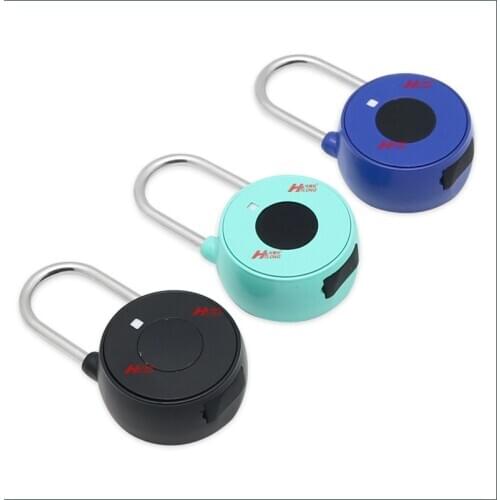 USB Rechargeable Waterproof Smart Padlock Anti-theft Bluetooth Lock APP Control Cabinet Lock Biometric Lock Door Smart Lock