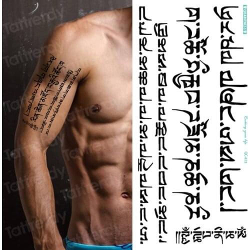 Waterproof Temporary Tattoo Sticker English Letter Words Sexy Fashion Pattern Flash Tatoo Black Fake Tatto for Women Men