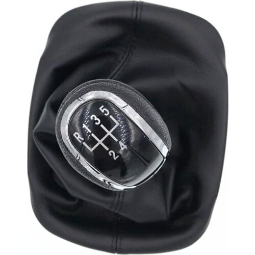 High Quality 5 Speed For Skoda Superb 2008-2013 Car Gear Shift Knob With Black Boot
