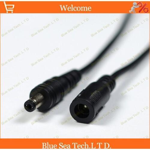 10 pairs DC male&female plug Connector with 2*16cm cable for LED power,transformer,LED power,LCD ect,copper cable,black
