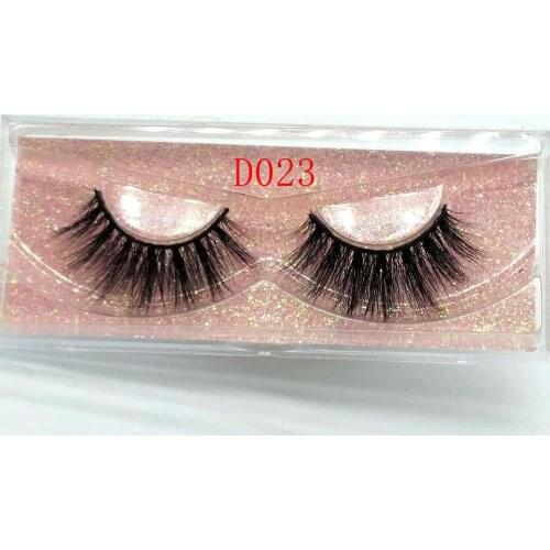 3d mink hair luxury false eyelases wispy cross natural mink lashes extension tools makeup handmade mink eyelashes D023