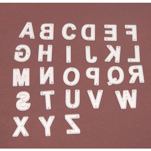 Alphabet Letter Metal Die Cutting Dies For Sizzix Fustella Shot Cutting Machine DIY Scrapbooking Embossing Folder Suit N107