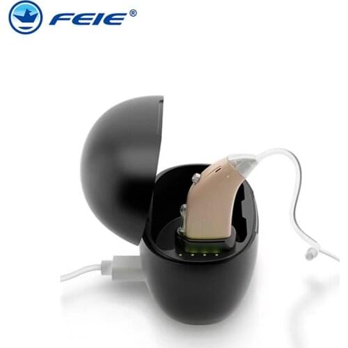 S-318 Cheap Rechargeable Hearing Aid Mini Device Ear Amplifier Digital Hearing Aids BTE Elderly Ear Care Hearing Amplifier